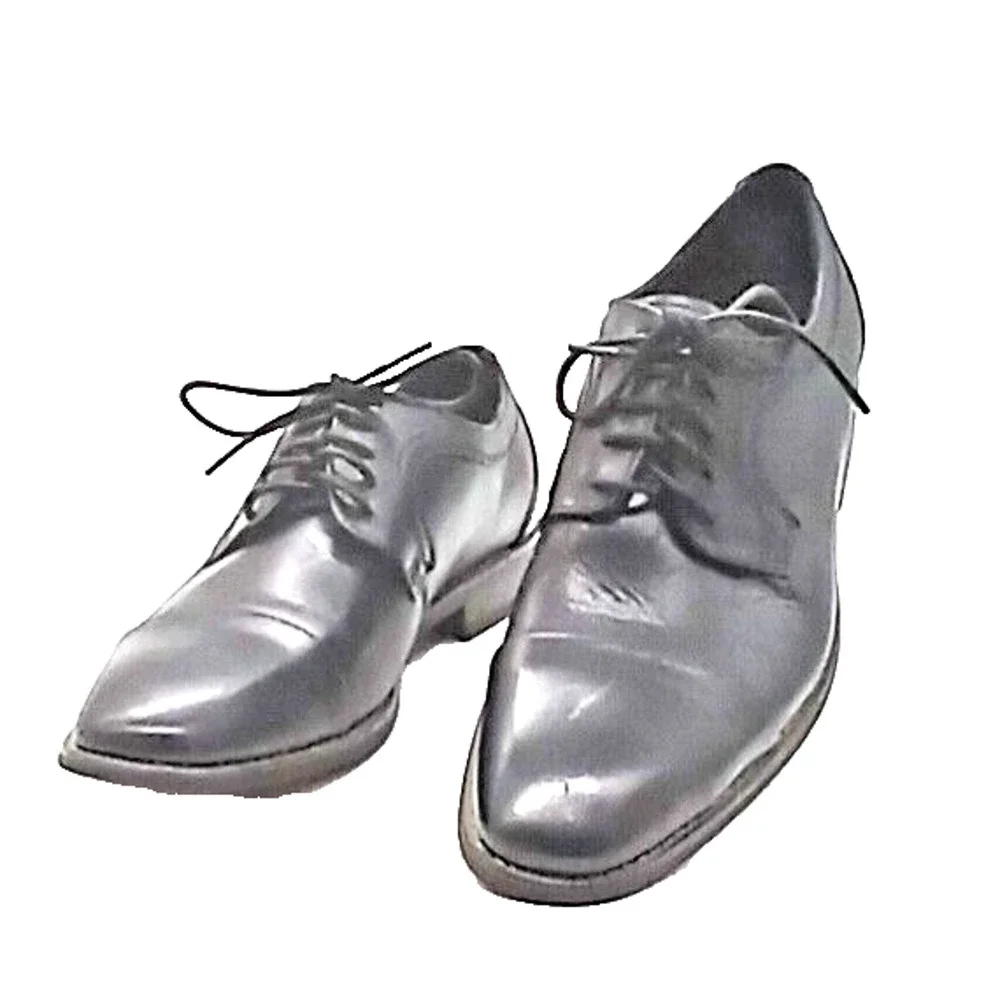 BRUNO MARC Oxfords Shoes Men's Size 8 M Leather Uppers Black Dress
